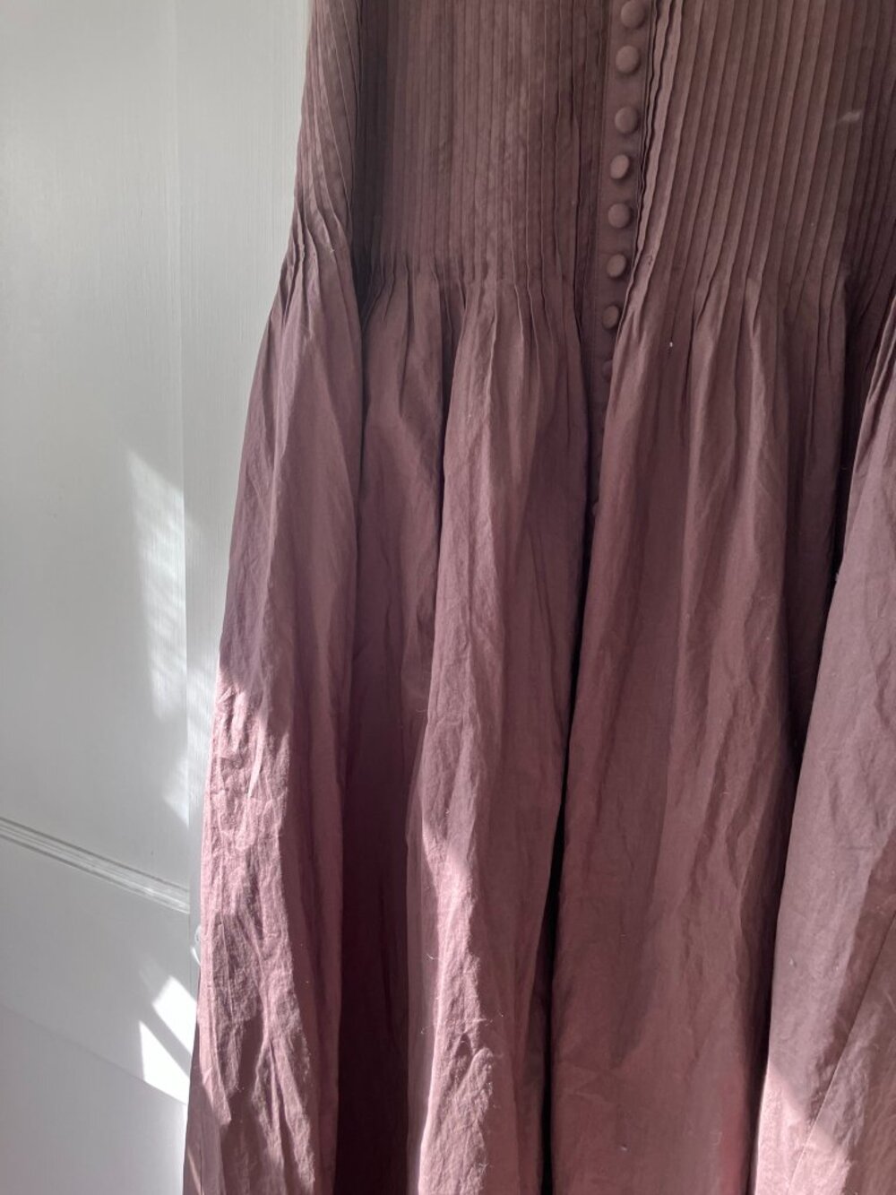 Joslin Lucia Pintucked Cotton-Poplin Maxi Dress - Picture 9 of 11
